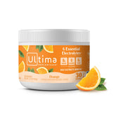 Ultima Replenisher orange poudre: hydratation sans sucre et saveur fruitée.