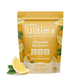 Sachet d'électrolyte Ultima Replenisher Lemonade, hydratation sans sucre pour le quotidien.
