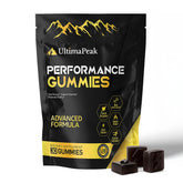 UltimaPeak gommes Shilajit Ashwagandha emballage pratique pour énergie quotidienne