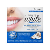 Ultimate White – étui des bandes blanchiment-dents, prêt pour une utilisation rapide et pratique.