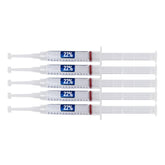 Ultra White - seringue gel blanchiment 22% pour application précise et résultats potentiels.