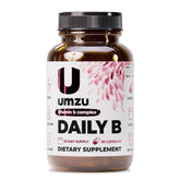 UMZU Daily B – Bouteille montrant le complément, énergie naturelle sans caféine.
