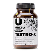 UMZU Testro-X boîte: présentation soignée pour le bien-être masculin quotidien.
