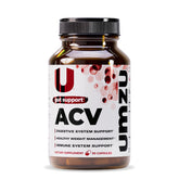 UMZU zuACV en capsules dans sa bouteille, soutien digestif pratique au quotidien.