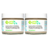 Dentifrice remineralisant Uncle Harry's en pot verre, emballage zéro déchet.