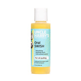 Uncle Harry's Swish: bouteille d'huile de sésame pour une routine buccale naturelle.