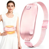 Uncn bandage chaleur soie pure rose: soulage les douleurs ciblées du dos et du ventre.