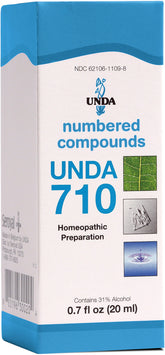 Flacon UNDA 710 Numérotés Composés, utilisation douce et polyvalente pour votre routine.