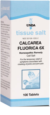 UNDA Calcarea Fluorica 6X, bouteille: soutien potentiel des articulations au quotidien.