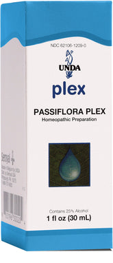 UNDA Passiflora Plex — bouteille avec pipette, utilisation simple en soirée.