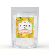 Unpretentious vitamine C en poudre dans un sachet refermable, utile pour la boulangerie.