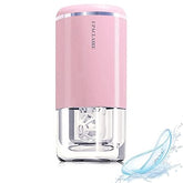 UpaClaire nettoyeur lentilles intelligent rose en action pour un nettoyage en profondeur.