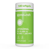 UpNourish Liposomal D3 K2 en bouteille, gélules faciles à prendre et formulation liposomale