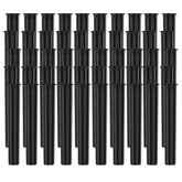 Urekt tube pilules noir 116mm capuchon poussoir, ouverture securisee.