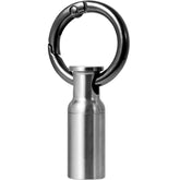 Porte-pilules VANSU en titane avec anneau, pratique et étanche.