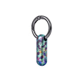 Porte-pilules en titane VANSU avec motif graffiti, pratique pour le voyage.