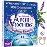 Vapor Soothers NuitLavande – clip nez pour respiration facilitée et sommeil plus calme.