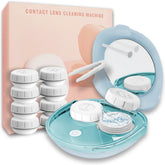 Vastsoon nettoyeur lentilles contact ultrasonique portable bleu pour un nettoyage en voyage.