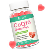 Boîte Vazatisi CoQ10 Gommes en gros plan sur l'emballage, pratique et savoureuse.