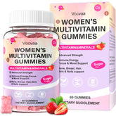 Gommes Vccvaa Multivitamines en bouteille, soutien quotidien pour femmes.