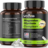 VCCVBB Magnésium Complexe : bouteille indiquant le produit et soutien à la détente musculaire