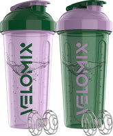 VELOMIX bouteille shaker 28oz ensemble fleurs rose étanche et facile à nettoyer
