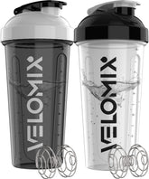 Velomix: pack deux bouteilles shaker 28 oz idéal pour le gym et le bureau.