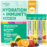 Venture Pal: dosettes hydratation et immunité, format pratique en déplacement.