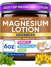 Venture Pal lotion-magnesie-arnica-msm-boswellia, soin après l'effort et immédiat rafraîchissement.
