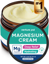 Venture Pal Magnésium Crème: bouteille prête à l'application, détente musculaire potentielle.