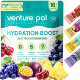 Sachets Venture Pal électrolyte sans sucre pour hydratation rapide et pratique