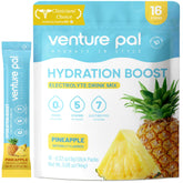 Sachet Venture Pal sans sucre prêt à diluer pour hydratation rapide.