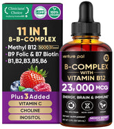 Venture Pal B Complex Liquide sur bouteille, dosage pratique pour le quotidien.