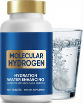 Veryherbs Hydrogène Moléculaire dans un verre d eau pour une hydratation pratique.