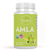 Bouteille de Via Natura Organics Amla capsules, source naturelle de vitamine C pour le quotidien