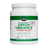 Vibrant Health Green Vibrance: bouteille-poudre, pratique pour démarrer la journée.