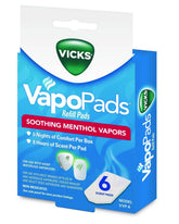 Vicks Vapopads - remplacement menthol, pastilles faciles à insérer pour parfum mentholé.