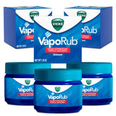 Vicks VapoRub Original appliqué sur la poitrine pour faciliter la respiration.