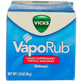 Vicks Vaporub sur la poitrine et la gorge, pour faciliter la respiration.