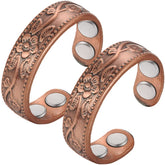 Vicmag bague magnétique en cuivre pour femmes, élégante au quotidien