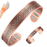 Bracelet Vicmag en cuivre avec 9 aimants 5000 gauss pour le confort quotidien.