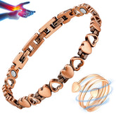Vicmag bracelet cuivre magnétique - vue avant: soutien discret du poignet.