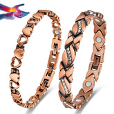 Vicmag bracelet cuivre magnétique au poignet, allure élégante et confort quotidien.