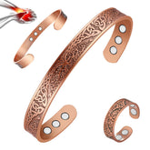 Vicmag bracelet magnétique en cuivre sur poignet, allure moderne et confort.
