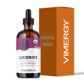 Vimergy Réglisse – flacon concentré prêt à l'emploi pour le soutien digestif.