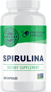 Gélules Vimergy Spiruline en emballage pratique pour un apport protéique végétal.