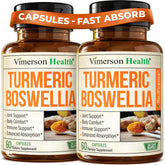 Vimerson Health: capsules curcuma boswellia gingembre pour soutien articulaire et mobilité.