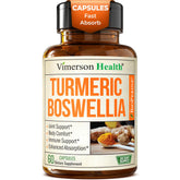 Vimerson Health curcuma-boswellia-capsules: soutien des articulations et mobilité.