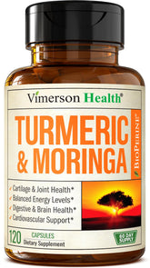 Vimerson Health Moringa Turmeric : packaging pratique et gélules faciles à prendre