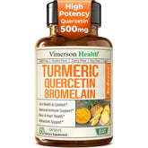 Vimerson Health Quercétine-Bromélaïne-Curcumine – flacon et gélules pour un soutien immunitaire potentiel